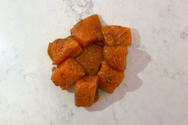 Diced Salmon with a Mint Marinade 200g